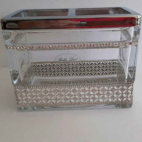 Bella Lux Other - Bella Lux Rhinestone Makeup Brush/Toothbrush Holder Bathroom Accessory New